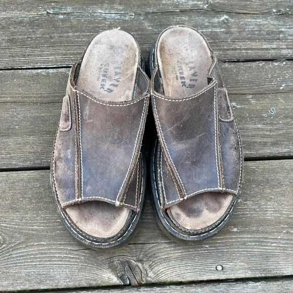 Vintage Leather Clogs - Picture 4 of 8